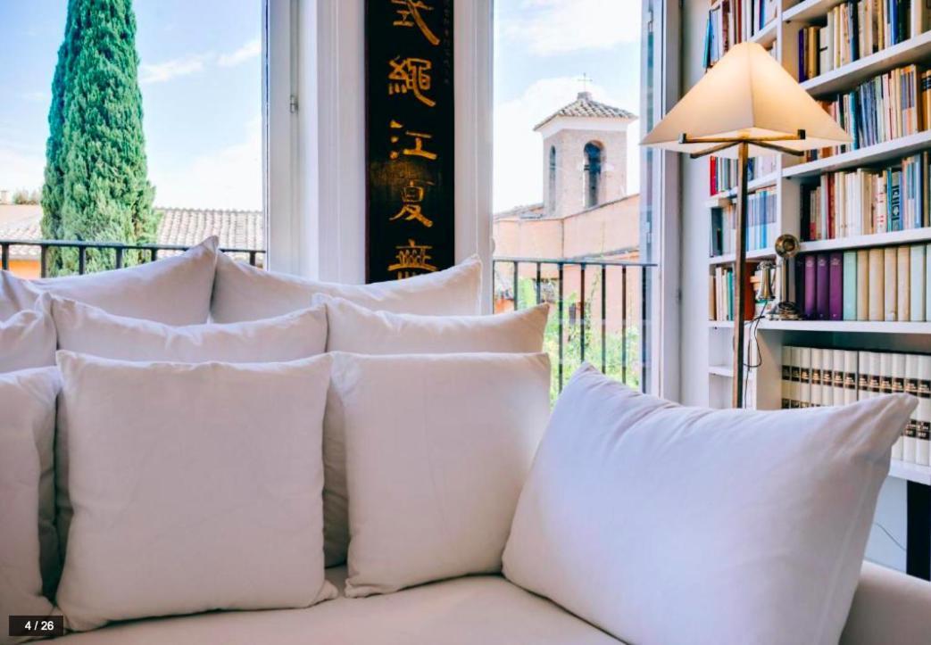 Luxury Art Apartment In Trastevere With Terrace Rome Luaran gambar