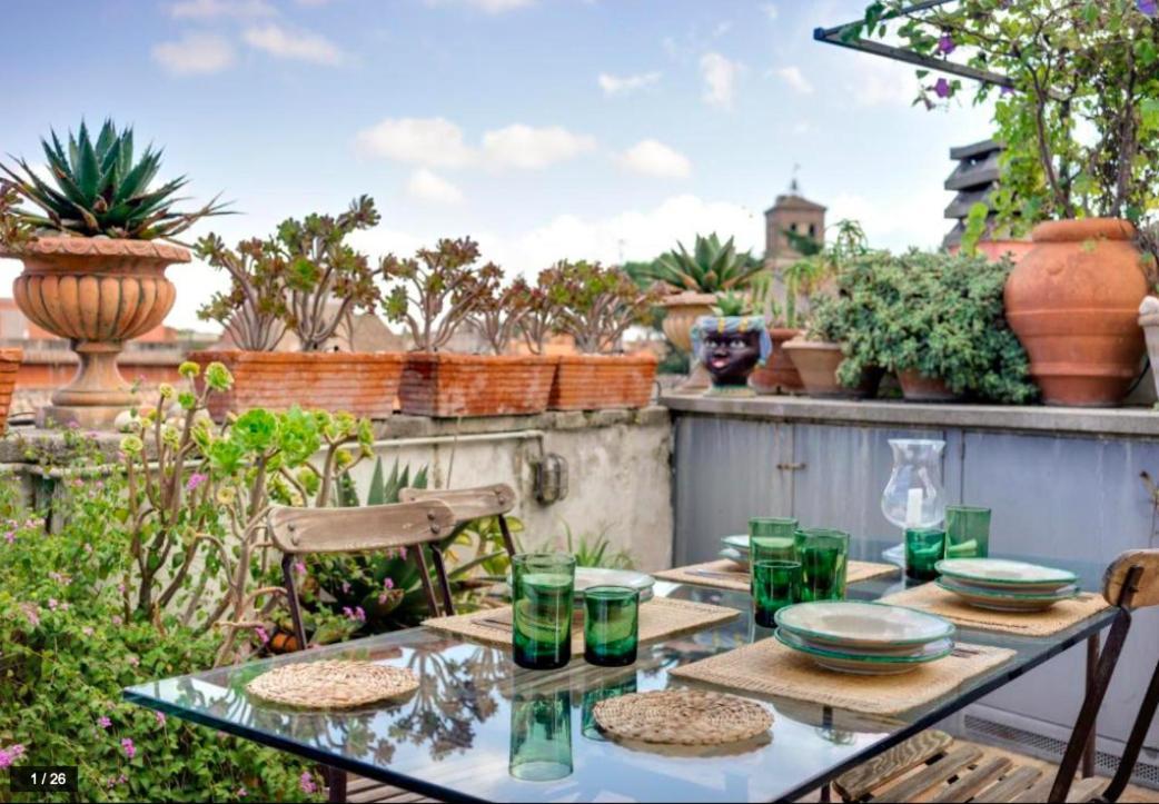Luxury Art Apartment In Trastevere With Terrace Rome Luaran gambar